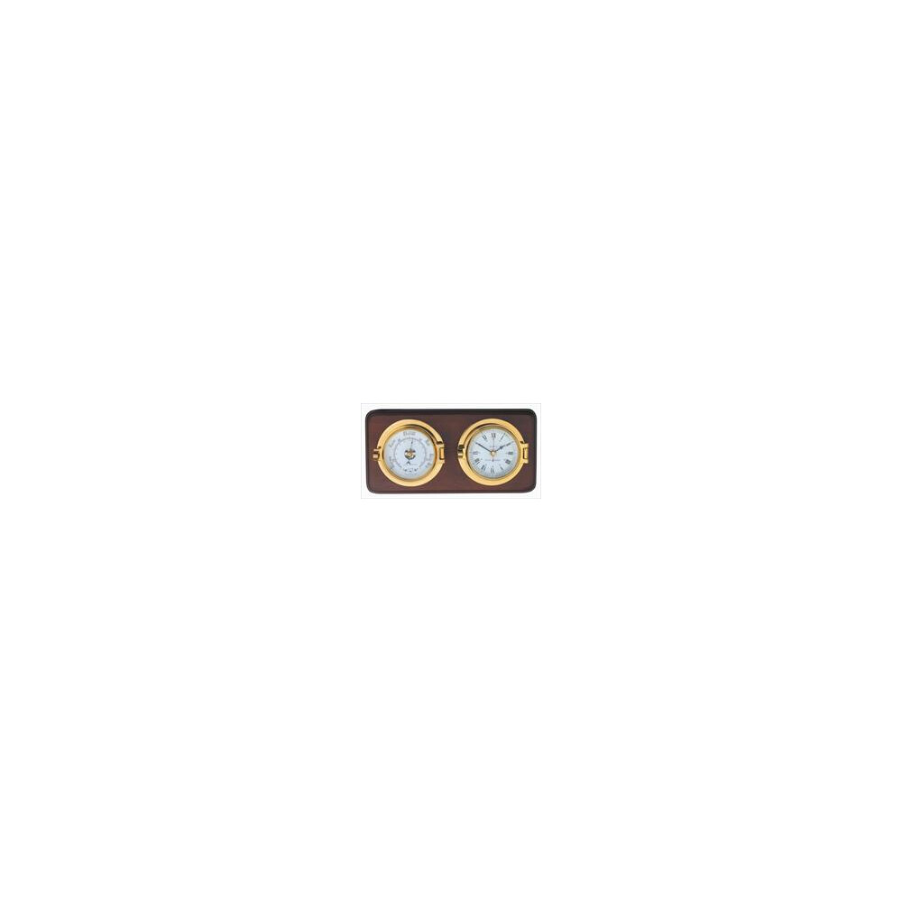 Mounted Channel Clock & Barometer Set