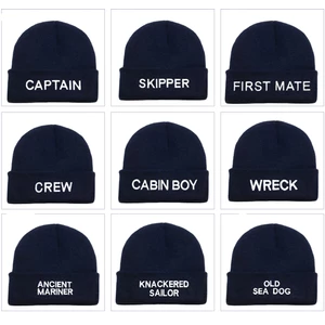 Nauticalia Embroidered Beanie Hat