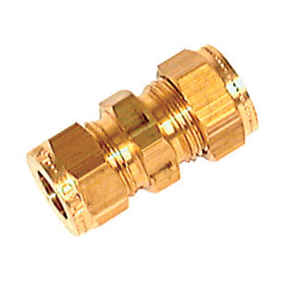 Force 4 Brass Equal Coupling 5/16” 