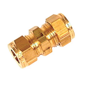 Force 4 Brass Equal Coupling 5/16” 
