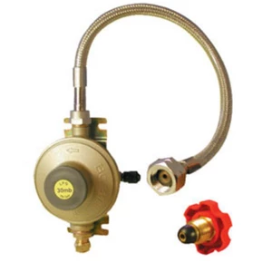 Gaslow Copper Gas Regulator & Stainless Steel Hose System