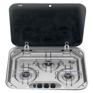 3-Burner Hob + Glass Lid