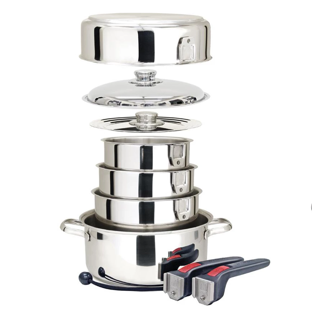Magma Stainless Steel 9 Piece Nesting Cookware Set