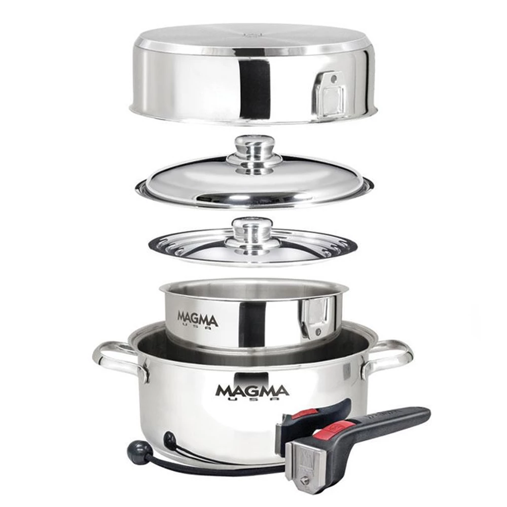 Magma Stainless Steel 7 Piece Nesting Cookware Set