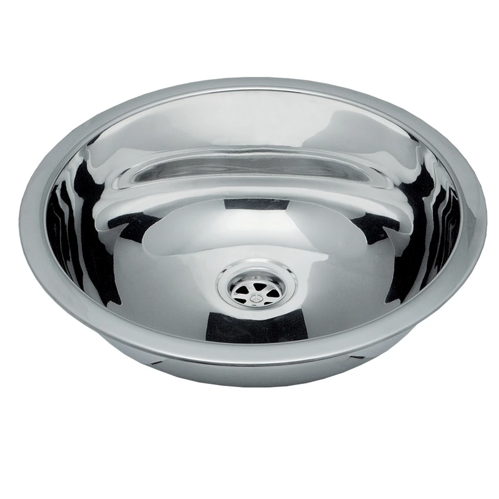 Force 4 Round Bowl Sink Stainless Steel