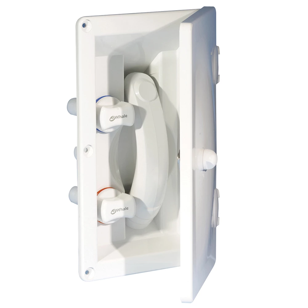Whale Transom Hot & Cold Mixer Shower c/w Cover