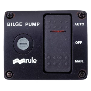 Rule Auto/Manual/Off Illuminated Rocker Bilge Switch 12V 