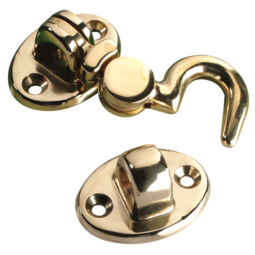 Force 4 Cabin Door Hook Brass 