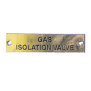 Label - Gas Isolation Valve - 75 x 19mm