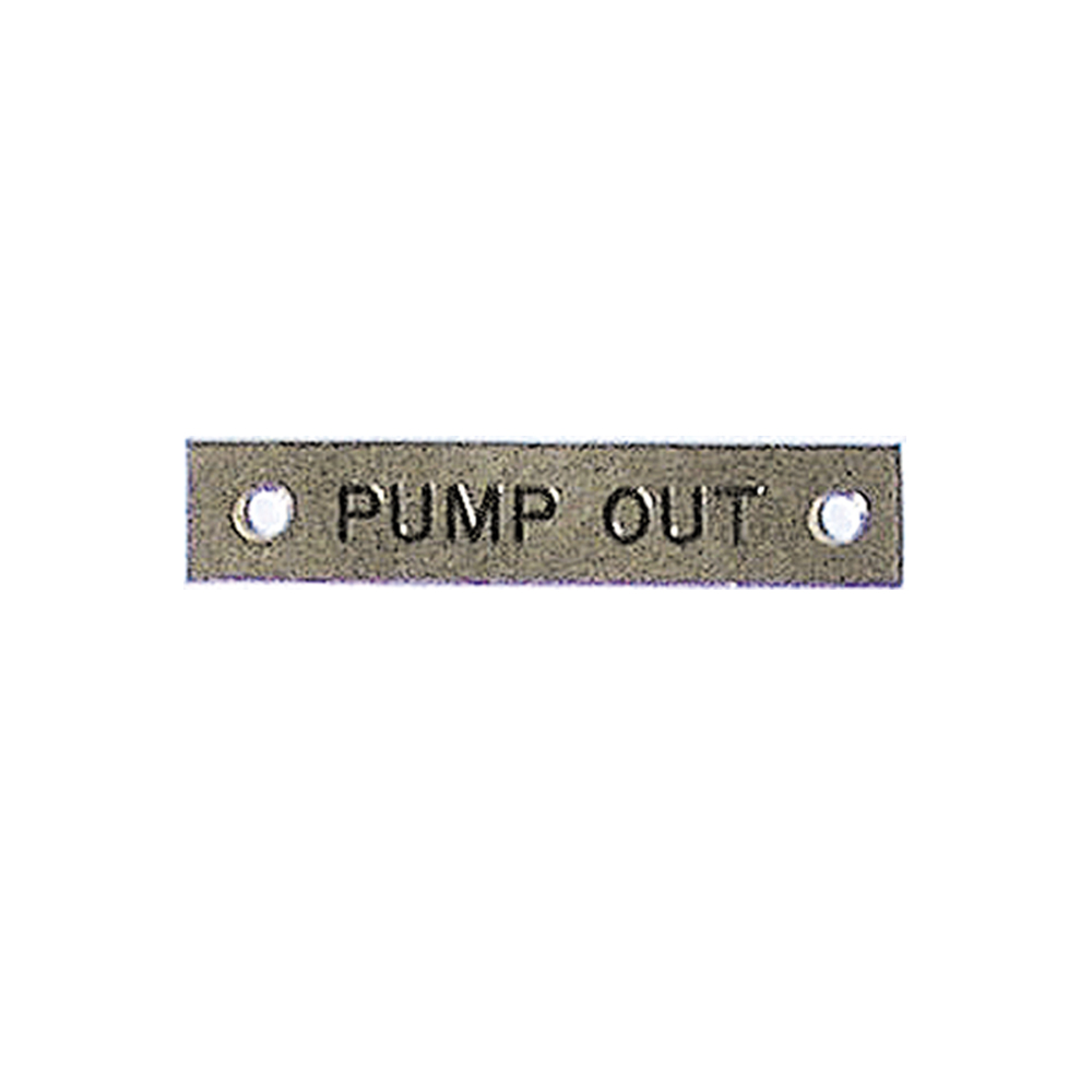 Label - Pump Out - 57 x 12mm