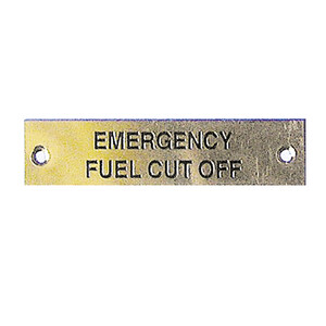 Label - Emergency Fuel Cut Off - 75 x 19mm