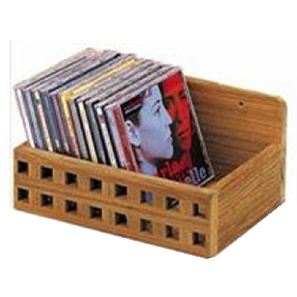 Teak CD Holder