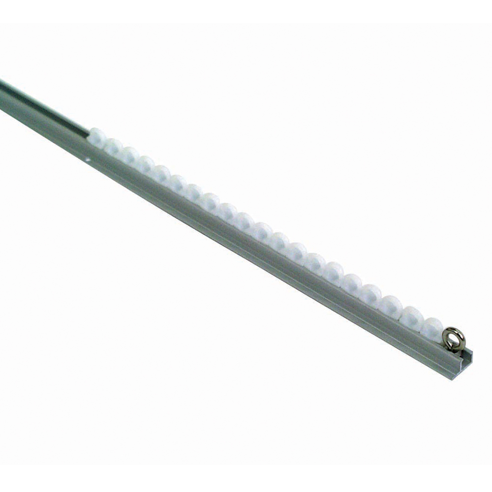 Silent Gliss Curtain Rail - Face Fixing Silver