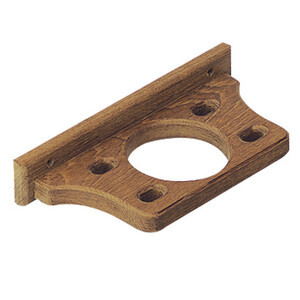Teak Glass & Toothbrush Rack