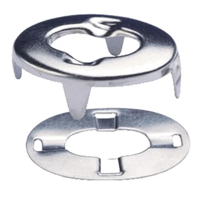 Force 4 Pack of 10 Eyelet & Clinch Plate for Turn Button 