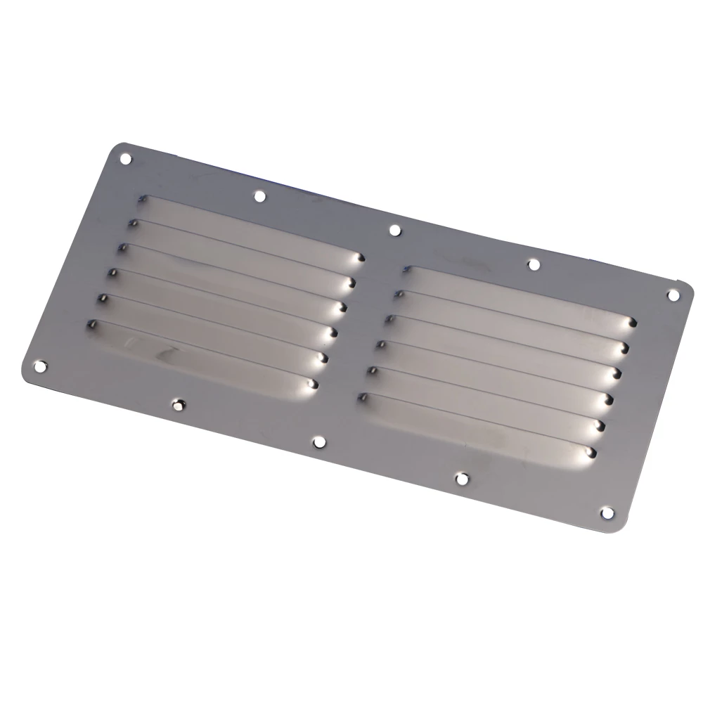 Force 4 Stainless Steel 12 Louvre Vent 232x118mm 