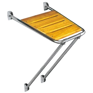 Force 4 Bathing Platform Stainless Steel & Iroko 45x45cm