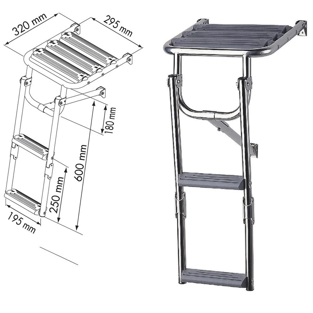 Plastimo Stainless Steel Platform Ladder 