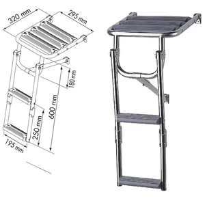 Plastimo Stainless Steel Platform Ladder 