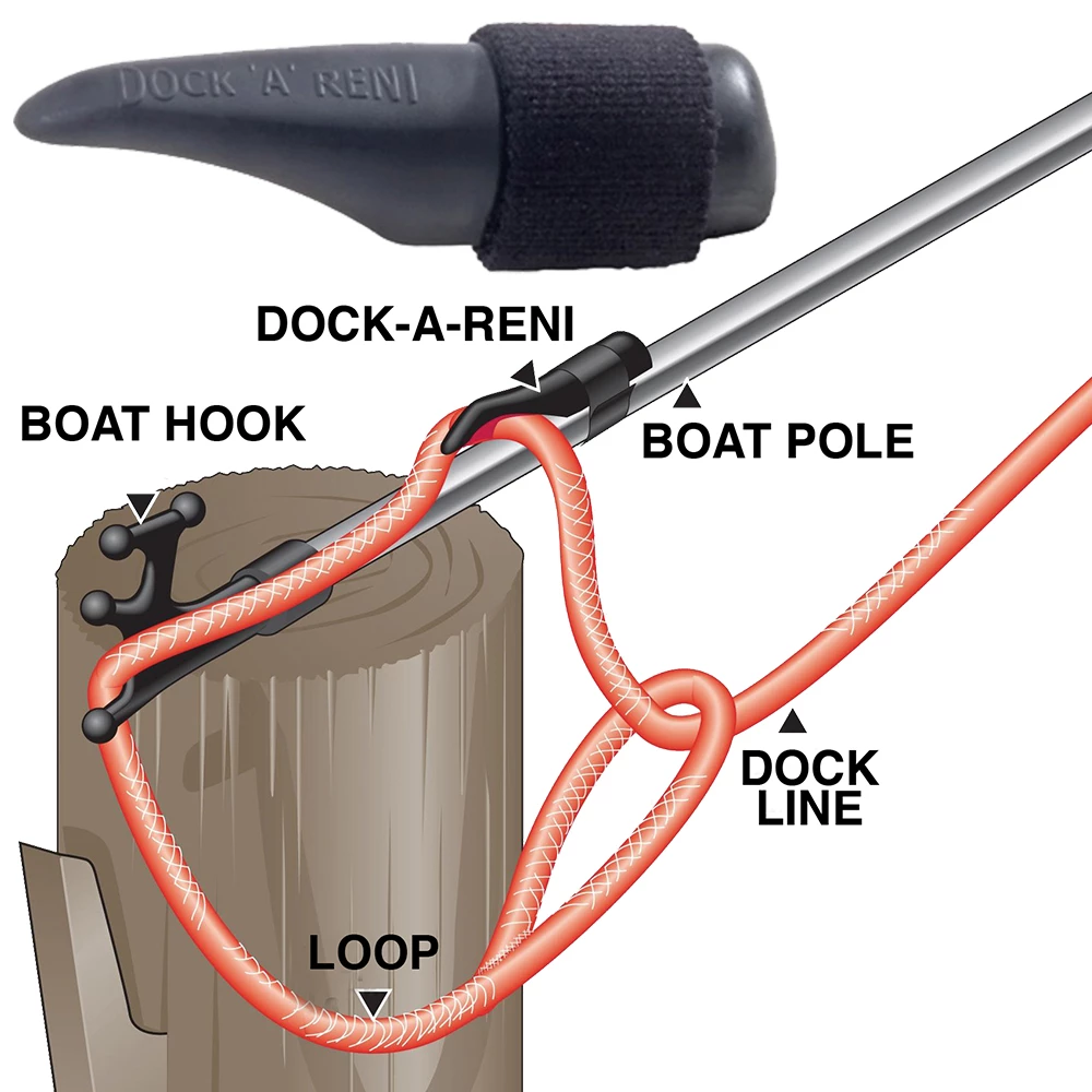 Dock-a-Reni Clip for Boat Hook