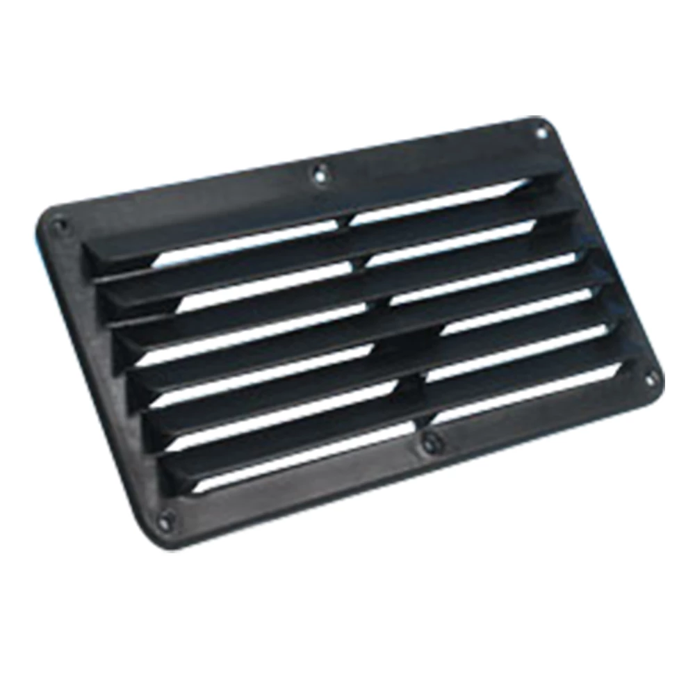 Force 4 Plastic Louvre Vent, Black 