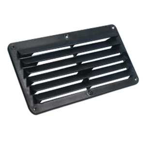 Force 4 Plastic Louvre Vent, Black 