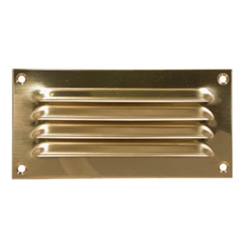 Force 4 Brass Louvre Vent 150x75mm