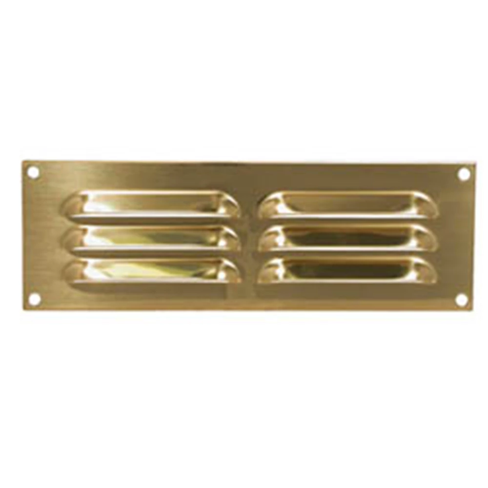 AG Brass Louvre Vent 230x75mm
