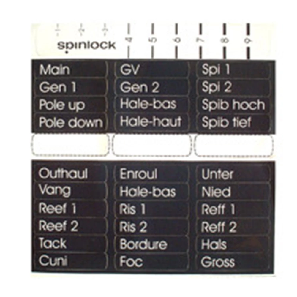 Spinlock Replacement Clutch Labels 