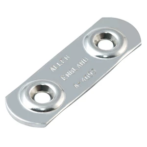 Allen Stainless Steel Toe Strap Plates x2