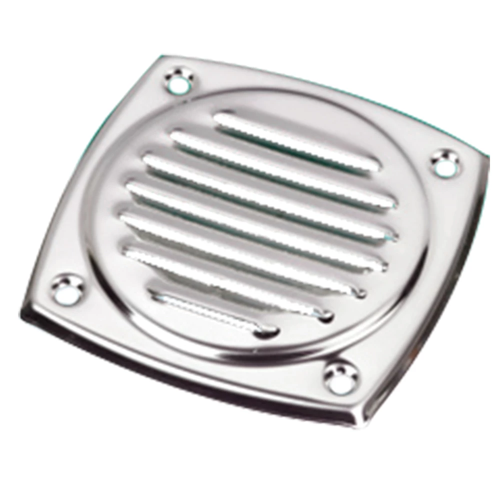 Force 4 Stainless Steel Square Louvre Vent 100x100mm 