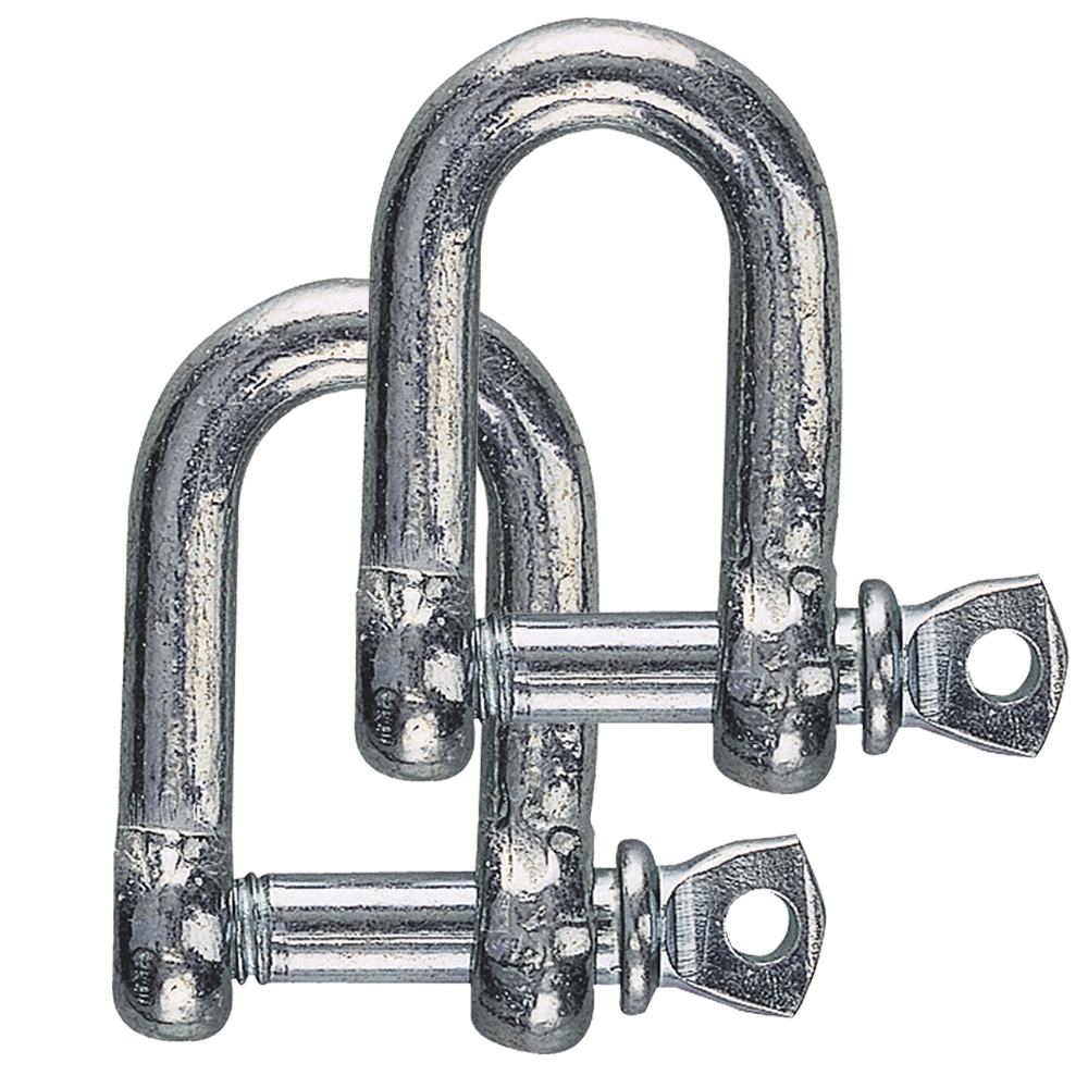 Galvanised Steel Dee Shackle (2pk)