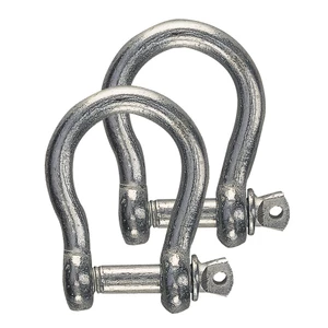 Force 4 Galvanised Steel Bow Shackle (2pk) 