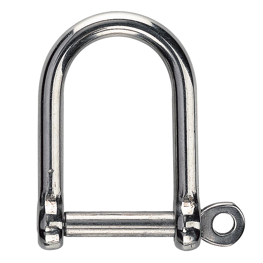 Force 4 Wide Jaw Stainless Steel D Shackle - 1 Pack 