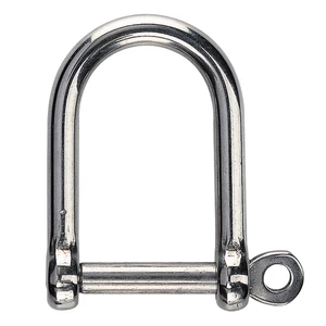 Force 4 Wide Jaw Stainless Steel D Shackle - 1 Pack 