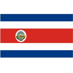 Force 4 Courtesy Flag Costa Rica 