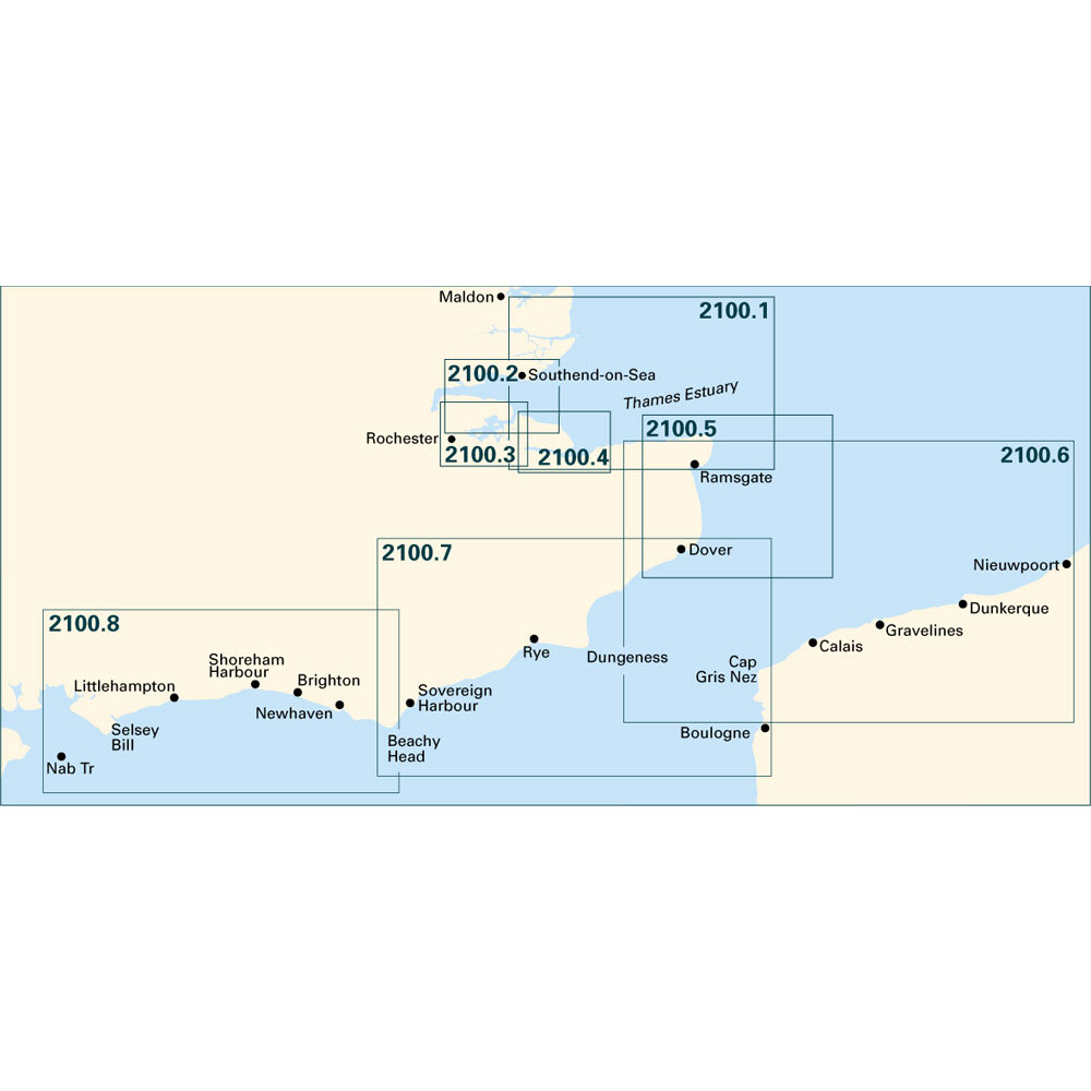 2100 Kent & Sussex Coasts Chart Pack