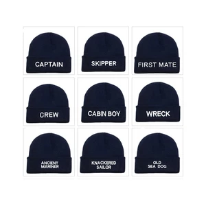 Nauticalia Embroidered Beanie Hat