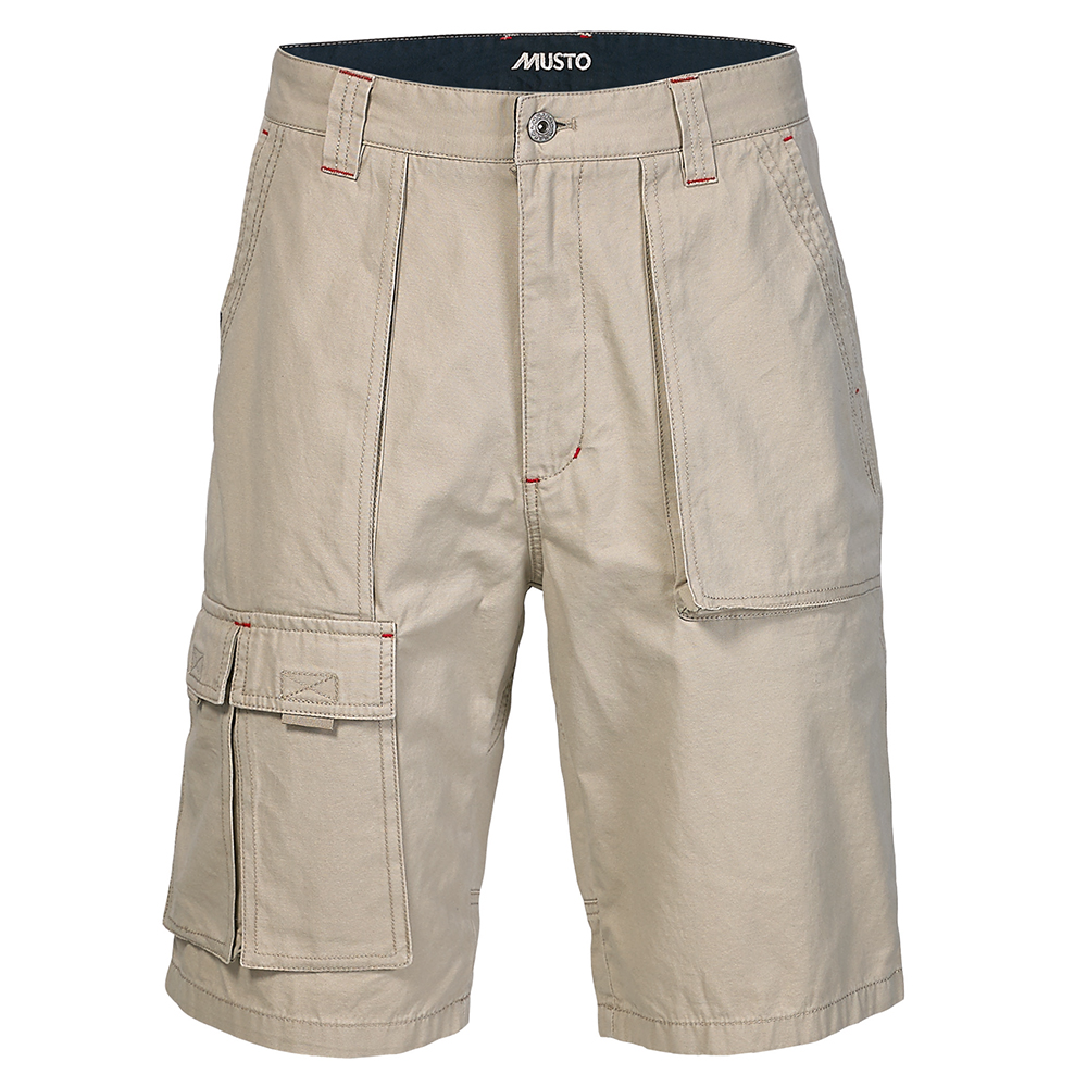 6 Pocket Crew Shorts- Lt Stone