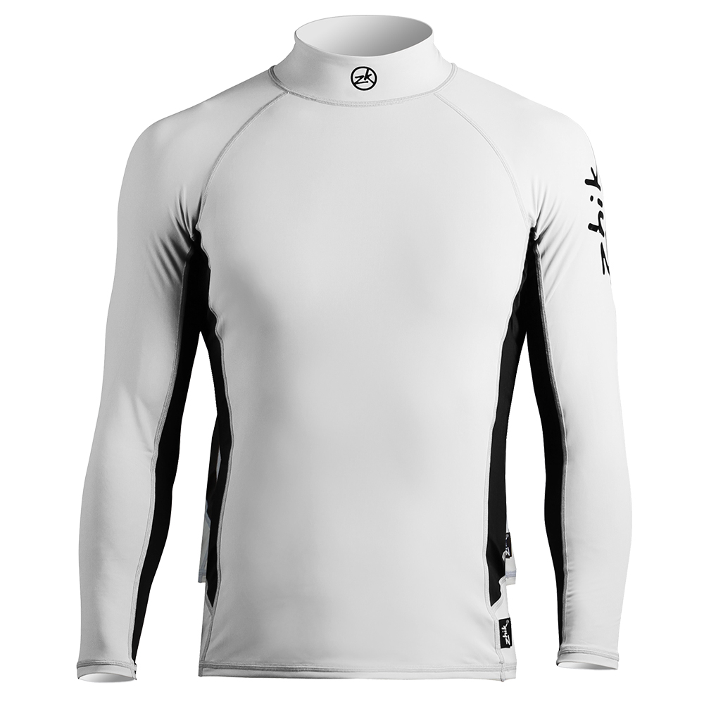 Spandex Top Long Sleeve White