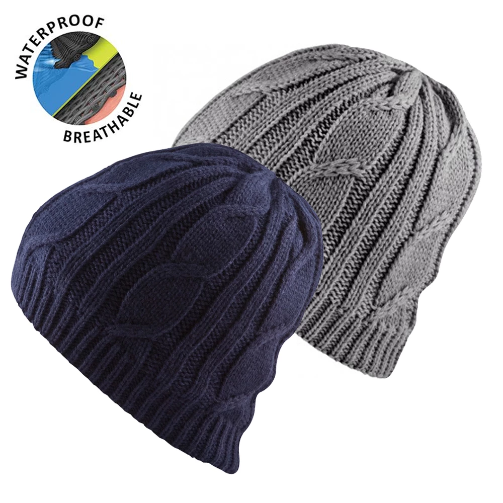 Waterproof Cable Knit Beanie