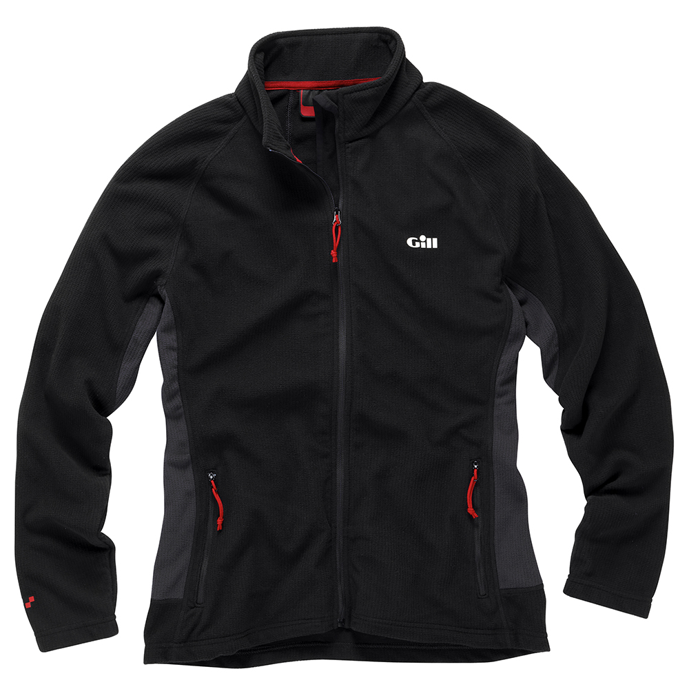 Womens Grid Microfleece Jacket