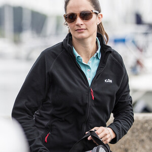 Womens Grid Microfleece Jacket