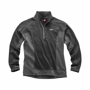 Thermogrid Zip Neck