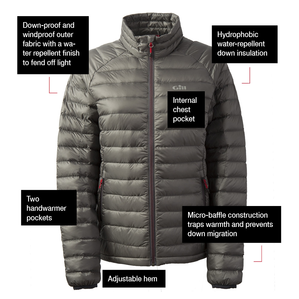 Women's Hydrophobe Down Jacket - Charcoal