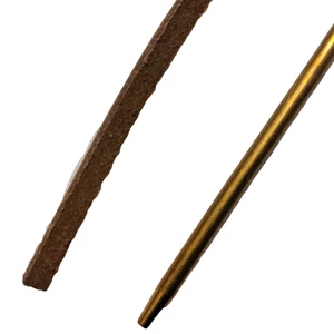 Force 4 Leather Deck Shoe Laces - Brown 