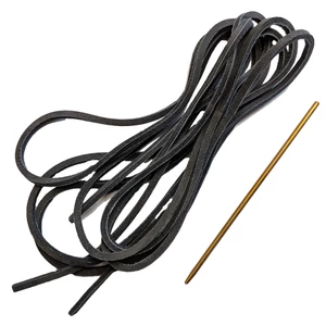 Force 4 Leather Deck Shoe Laces - Navy 