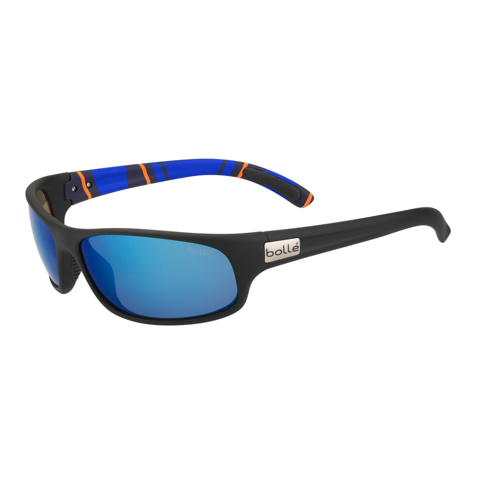 Anaconda Sunglasses - Matte Black/Stripes - Polarised