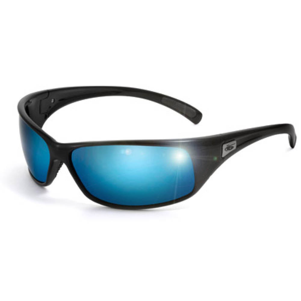 Recoil Sunglasses - Shiny Black - Polarised Offshore B