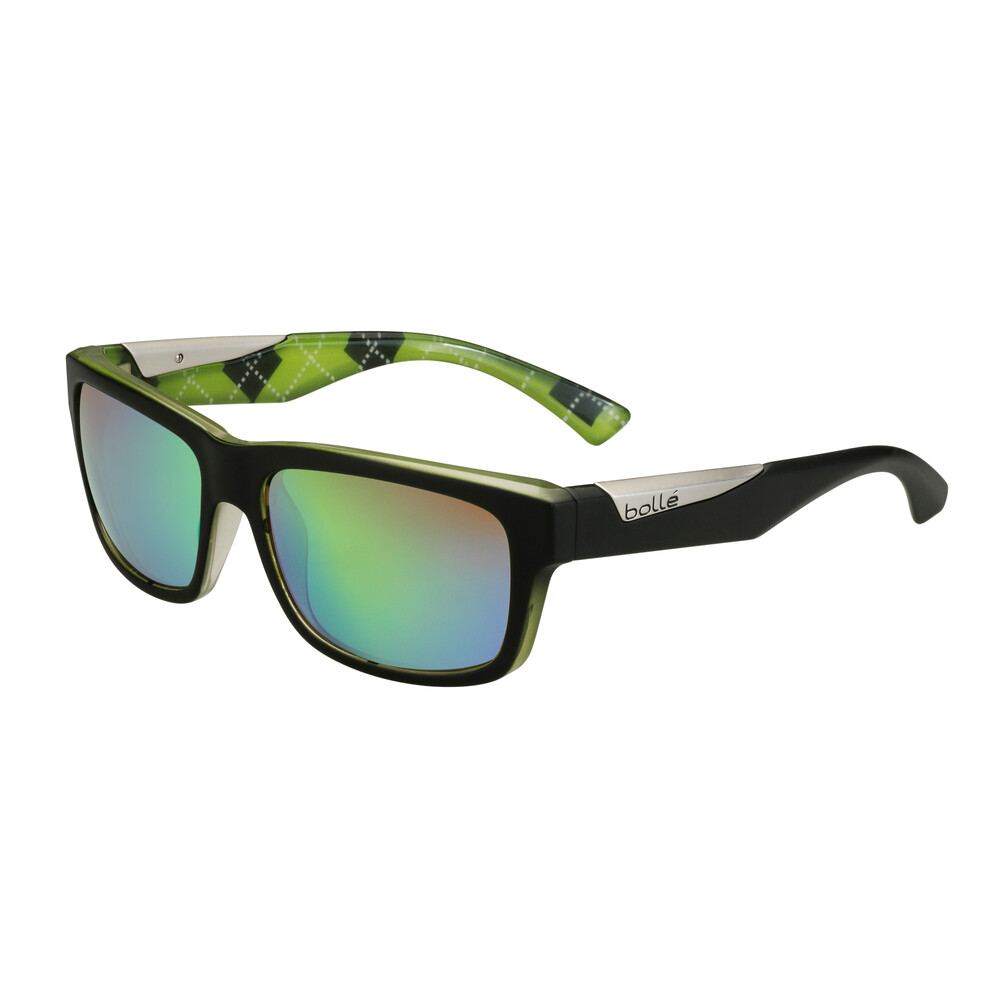 Jude Sunglasses - Matte Black/Lime - Polarised Brown E